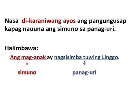 10 halimbawa ng di pangungusap|10 halimbawa ng karaniwang ayos at di karaniwang ayos .